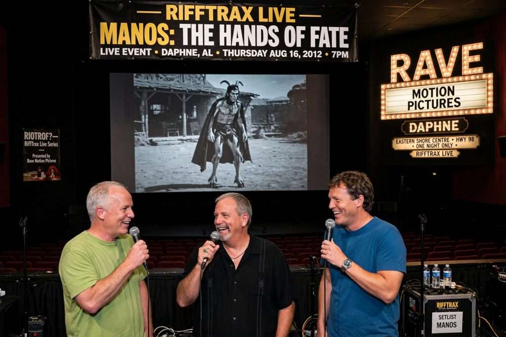 Illustration for the news story: RiffTrax Brings ‘Manos: The Hands of Fate’ to Rave Motion Pictures in Daphne (Aug. 16, 2012)