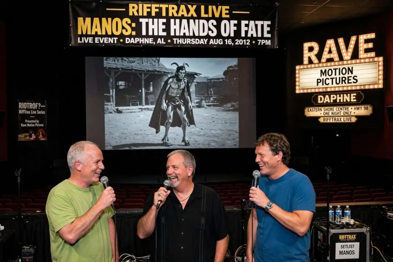 Illustration for the news story: RiffTrax Brings ‘Manos: The Hands of Fate’ to Rave Motion Pictures in Daphne (Aug. 16, 2012)