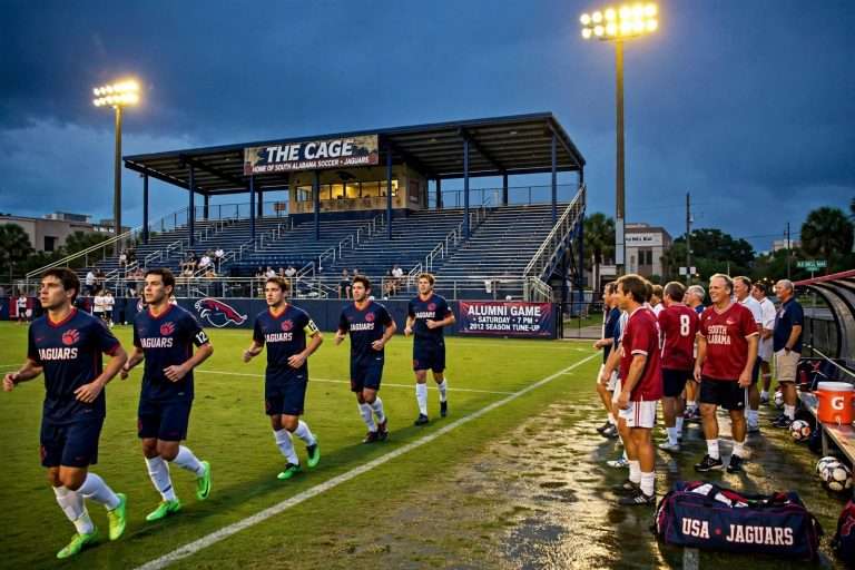 Illustration for the news story: South Alabama Soccer Alumni Game Set for Saturday at The Cage