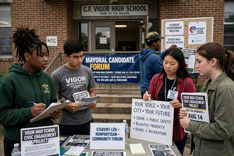 Illustration for the news story: Vigor High Students to Host Mayoral Candidate Forum in Prichard