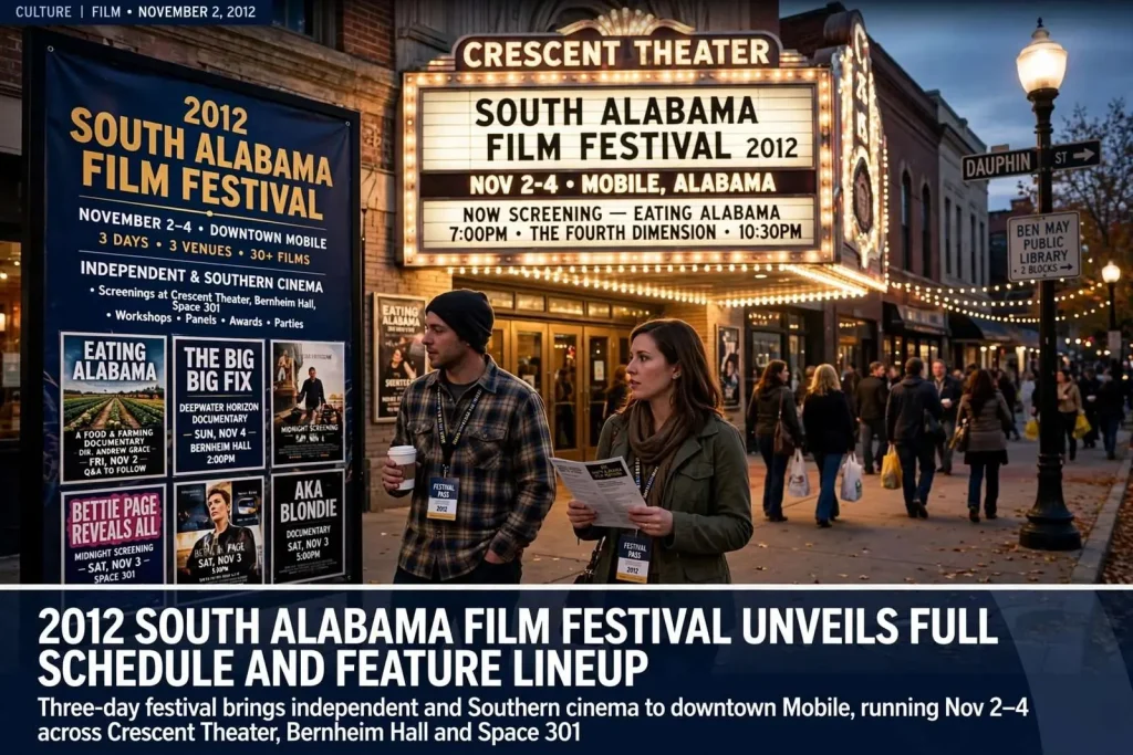 Illustration for the news story: 2012 South Alabama Film Festival Unveils Full Schedule and Feature Lineup