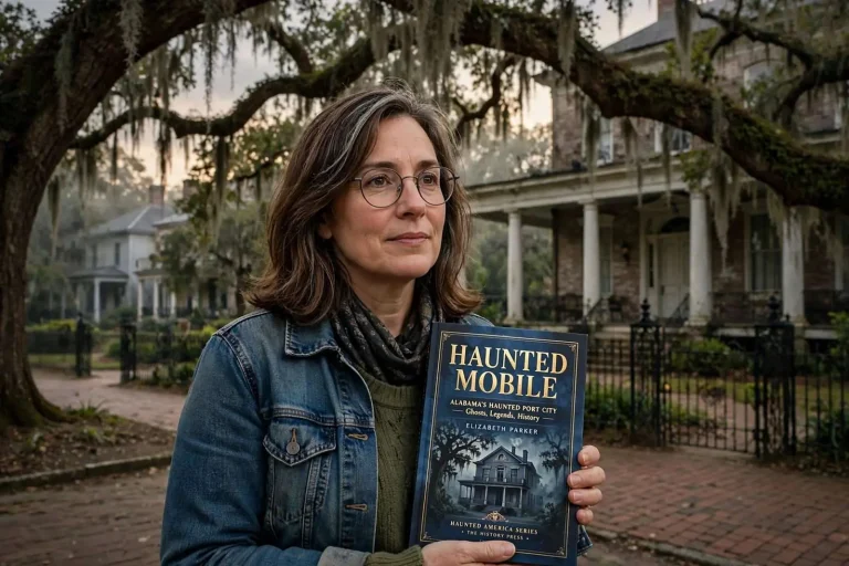 Illustration for the news story: Interview: ‘Haunted Mobile’ Author Elizabeth Parker on the City’s Ghost Stories