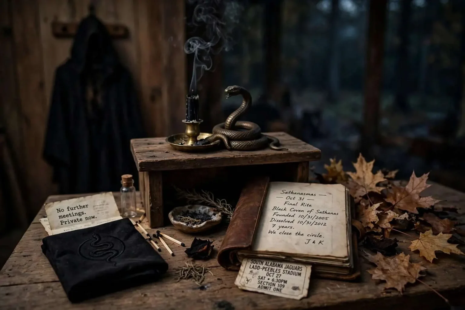 Illustration for the news story: Mobile’s Only Satanist Coven Calls It Quits This Halloween
