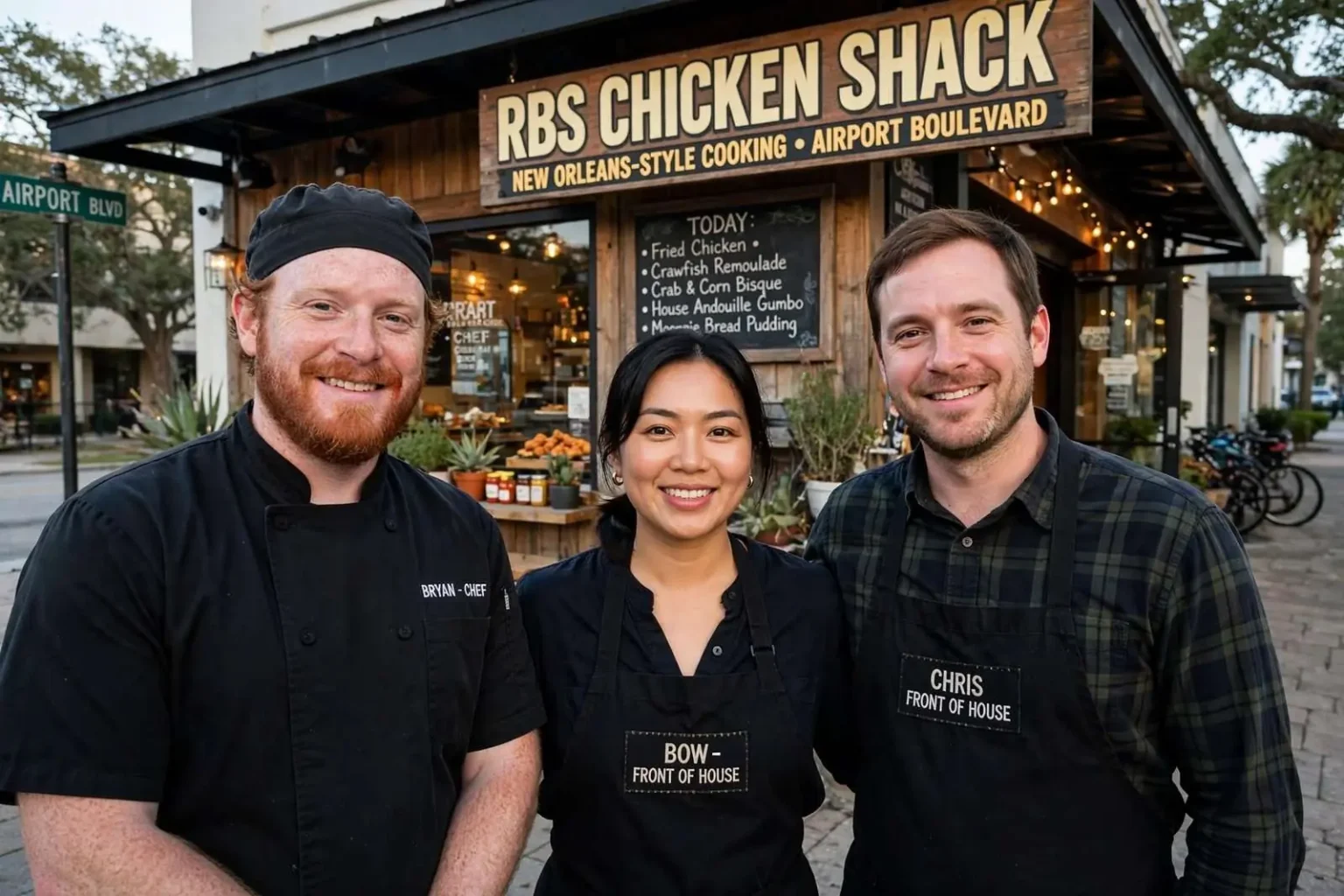 Illustration for the news story: RBS Chicken Shack Brings New Orleans-Style Cooking to Airport Boulevard