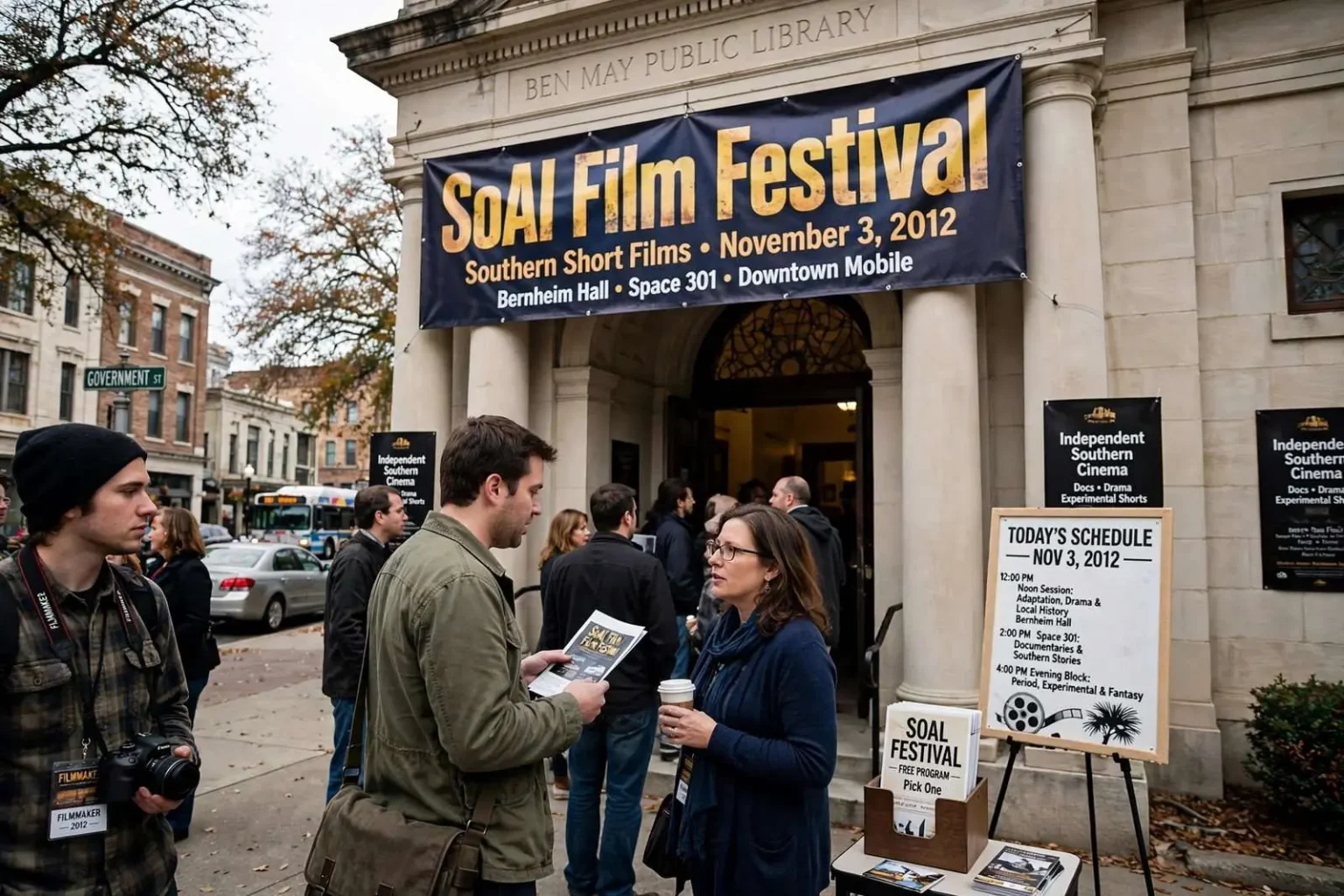 Illustration for the news story: SoAl Film Festival Showcases Southern Short Films at Mobile Venues