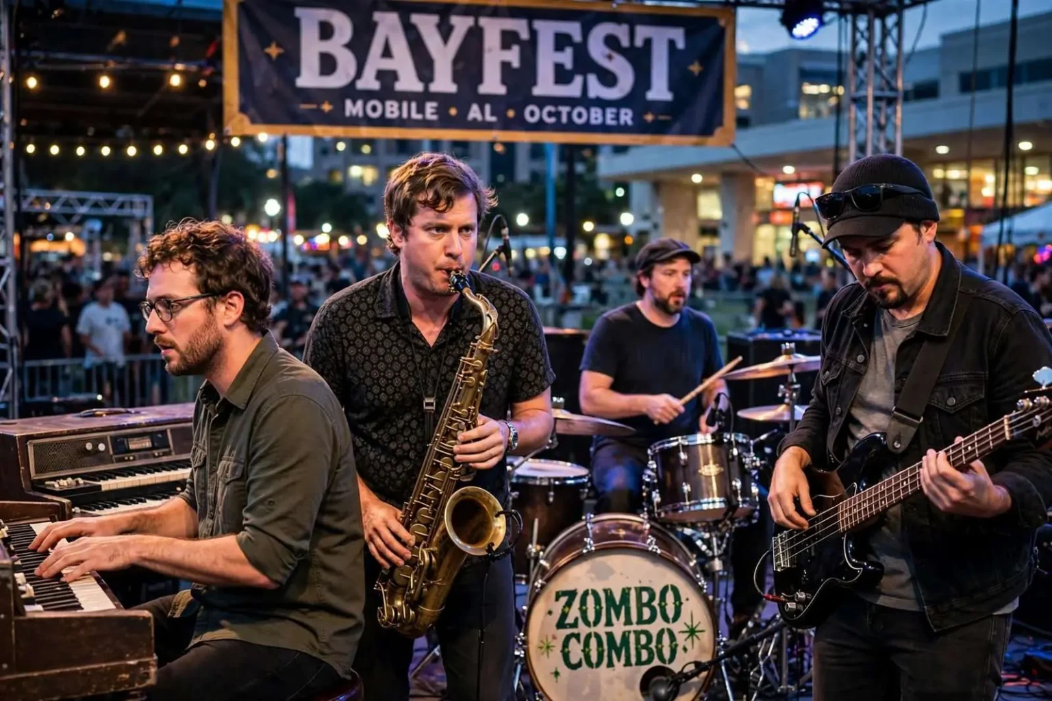 Illustration for the news story: Zombo Combo Follows Fairhope Earth Day Set With Bayfest Slot