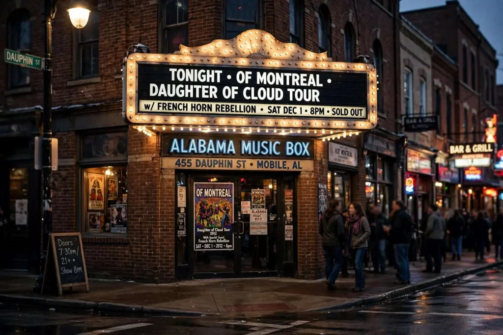 Illustration for the news story: Of Montreal Brings Daughter of Cloud Tour to Alabama Music Box in Mobile
