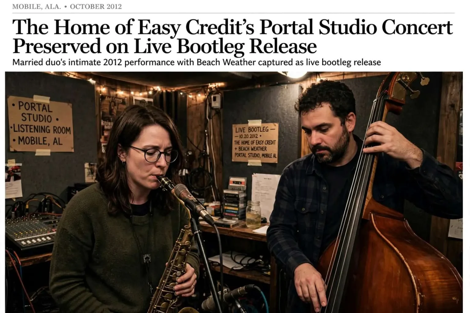 Illustration for the news story: The Home of Easy Credit’s Portal Studio Concert Preserved on Live Bootleg Release