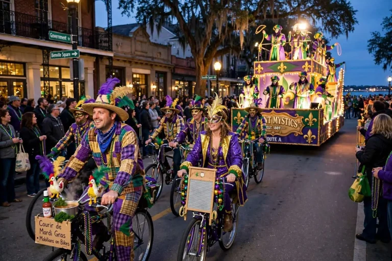 Illustration for the news story: Lundi Gras 2013: Infant Mystics, Cajun Bike Rides, and a Full Slate of Parades Hit Mobile and Fairhope