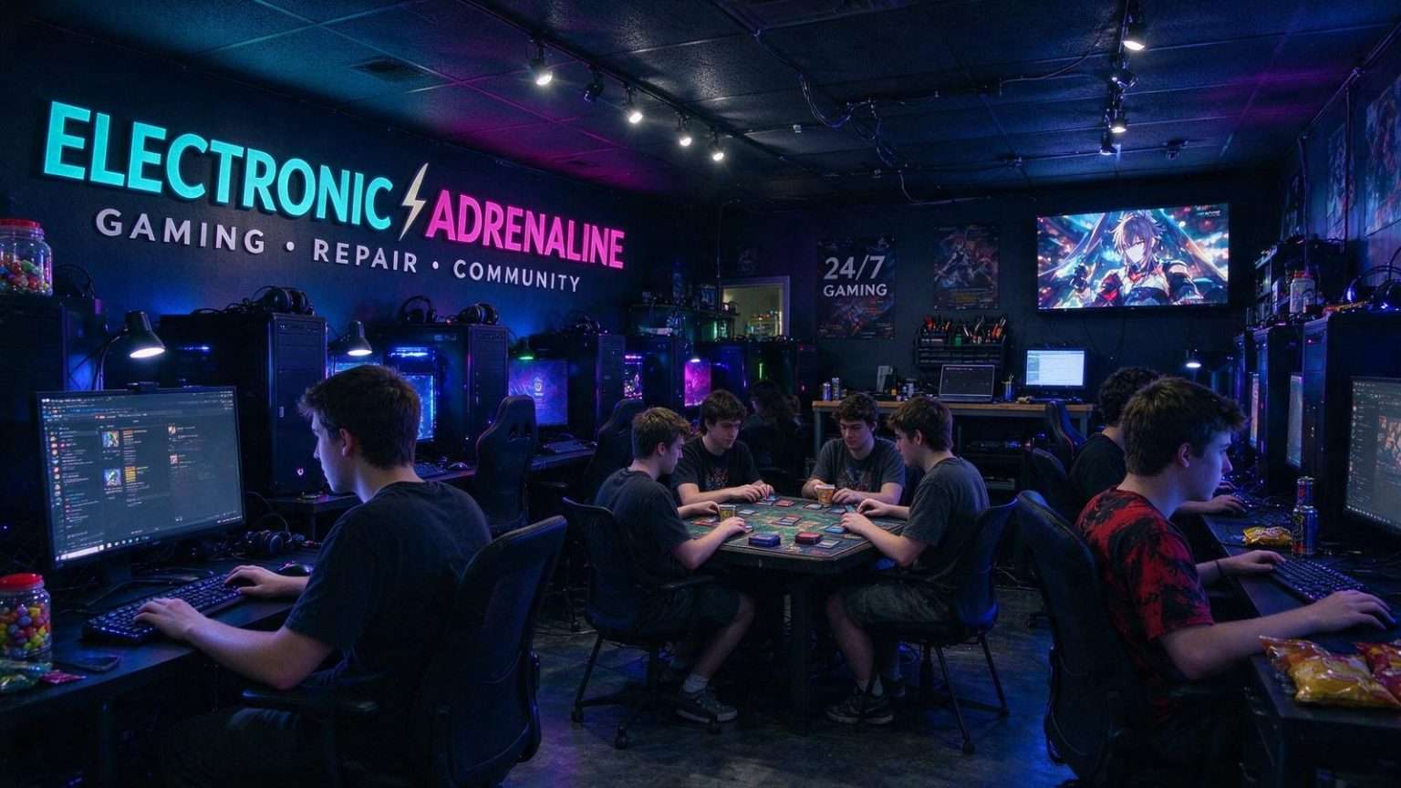 Illustration for the news story: Electronic Adrenaline Brings Community-Focused Cyber Cafe to Mobile