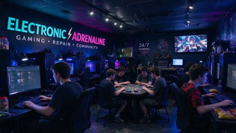 Illustration for the news story: Electronic Adrenaline Brings Community-Focused Cyber Cafe to Mobile