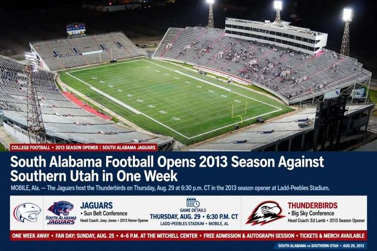 Illustration for the news story: South Alabama Football Opens 2013 Season Against Southern Utah in One Week