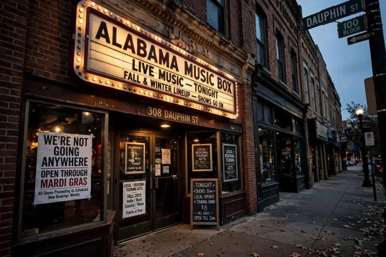 Illustration for the news story: Alabama Music Box Responds to Eviction Notice, Vows to Stay Open