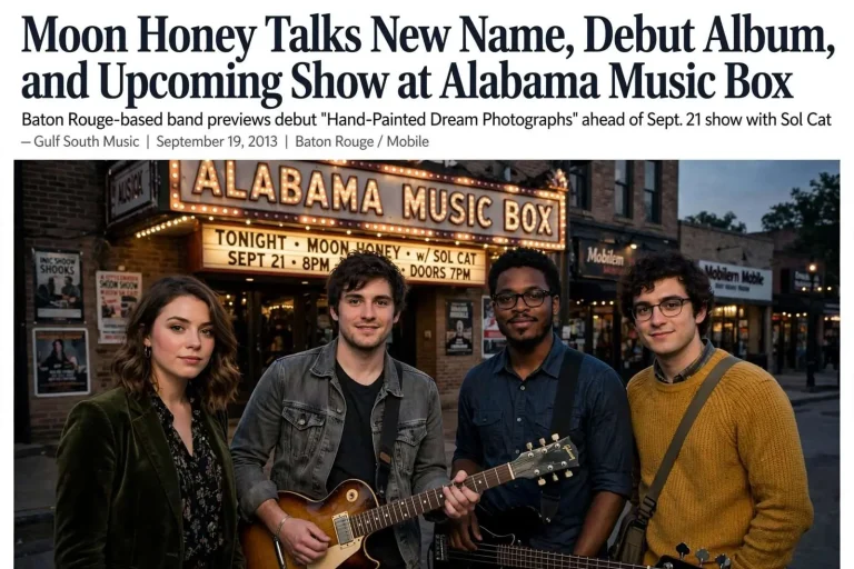 Illustration for the news story: Moon Honey Talks New Name, Debut Album, and Upcoming Show at Alabama Music Box