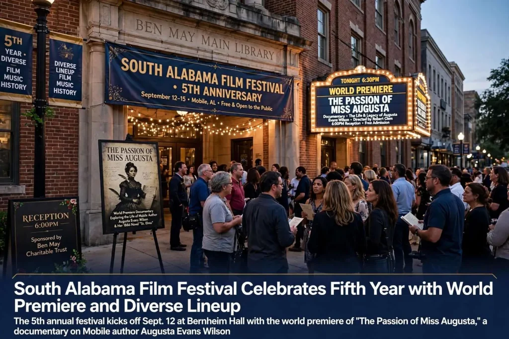 Illustration for the news story: South Alabama Film Festival Celebrates Fifth Year with World Premiere and Diverse Lineup