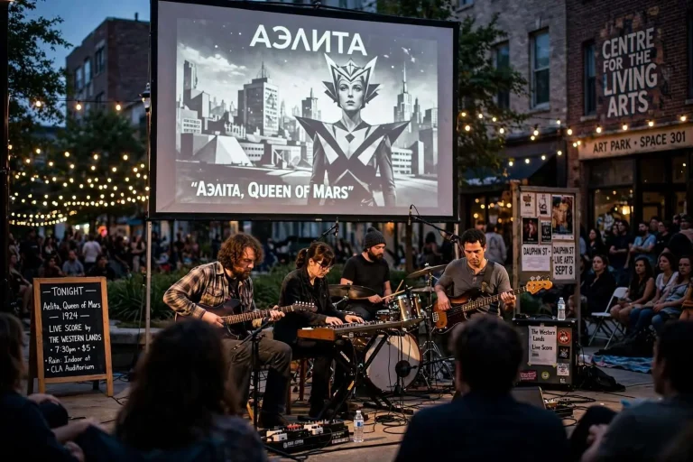 Illustration for the news story: The Western Lands to Score Soviet Silent Film ‘Aelita, Queen of Mars’ Live in Downtown Mobile