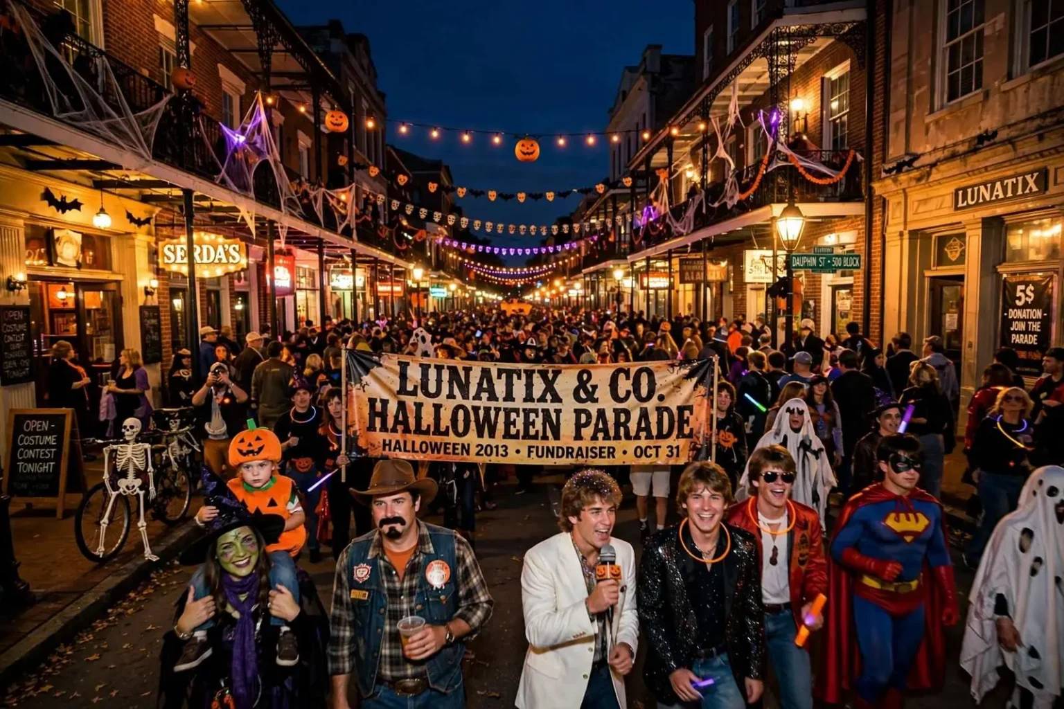 Illustration for the news story: Halloween 2013 Around Mobile Bay: Costume Contests, Karaoke and a Dauphin Street Parade