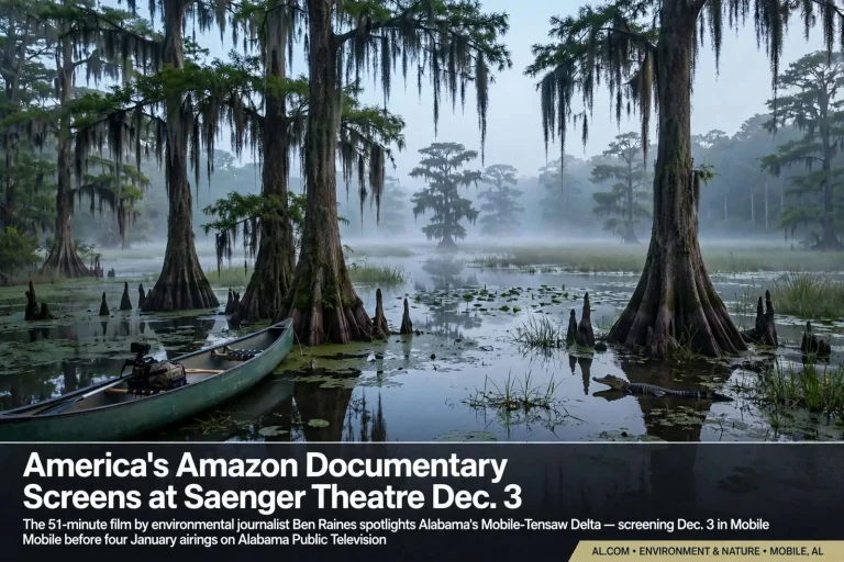 Illustration for the news story: America’s Amazon Documentary Screens at Saenger Theatre Dec. 3