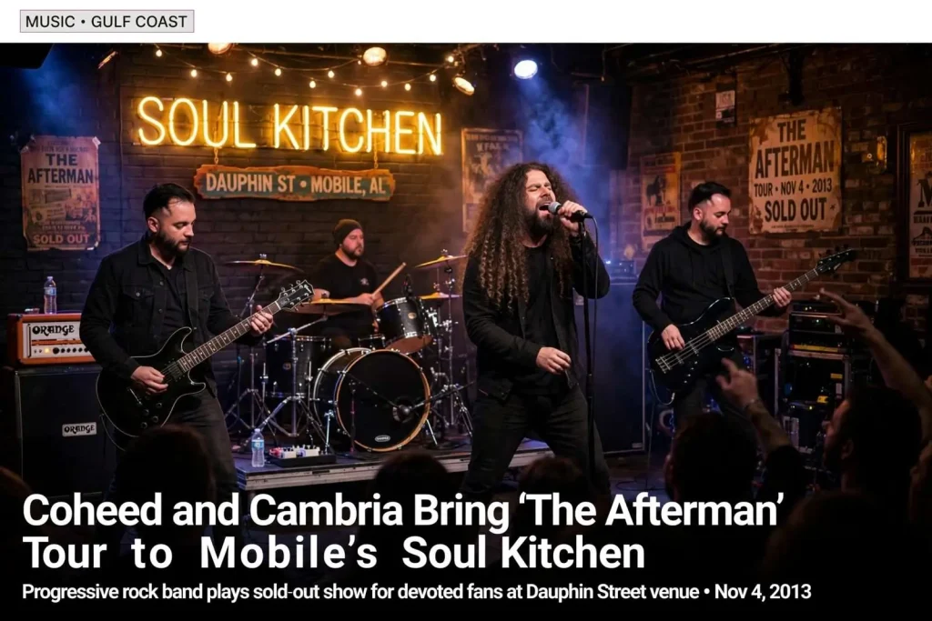 Illustration for the news story: Coheed and Cambria Bring ‘The Afterman’ Tour to Mobile’s Soul Kitchen