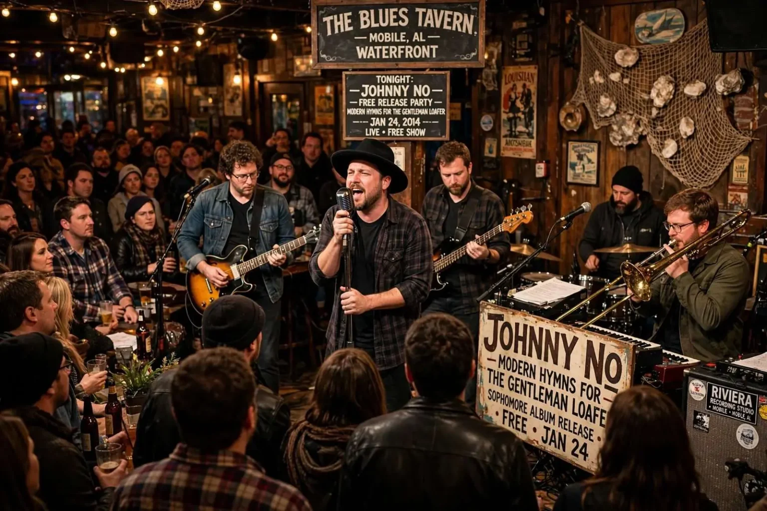 Illustration for the news story: Johnny No Celebrates Sophomore Album With Free Release Party at The Blues Tavern