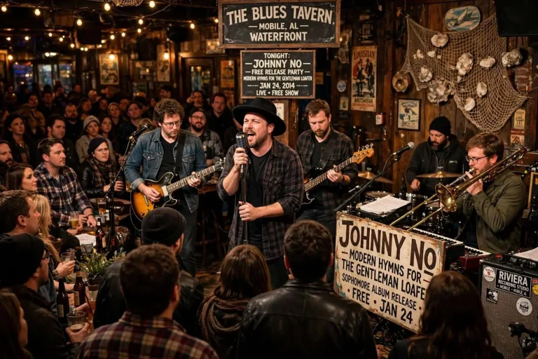 Illustration for the news story: Johnny No Celebrates Sophomore Album With Free Release Party at The Blues Tavern