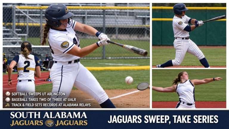 Illustration for the news story: South Alabama Softball Sweeps UT Arlington; Baseball Takes Two of Three at Arkansas-Little Rock