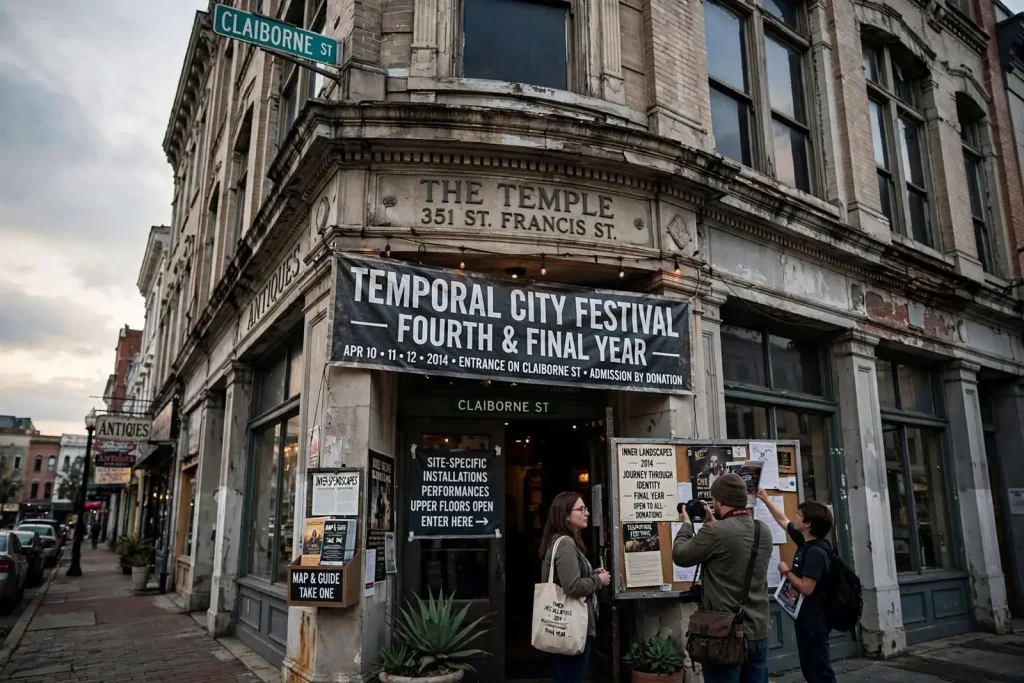 Illustration for the news story: Temporal City Festival Returns to Downtown Mobile for Its Fourth and Final Year