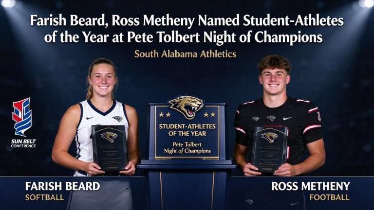 Illustration for the news story: Farish Beard, Ross Metheny Named Student-Athletes of the Year at Pete Tolbert Night of Champions