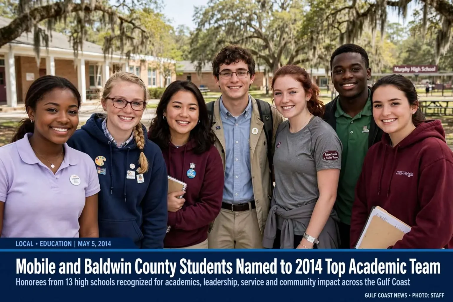 Illustration for the news story: Mobile and Baldwin County Students Named to 2014 Top Academic Team