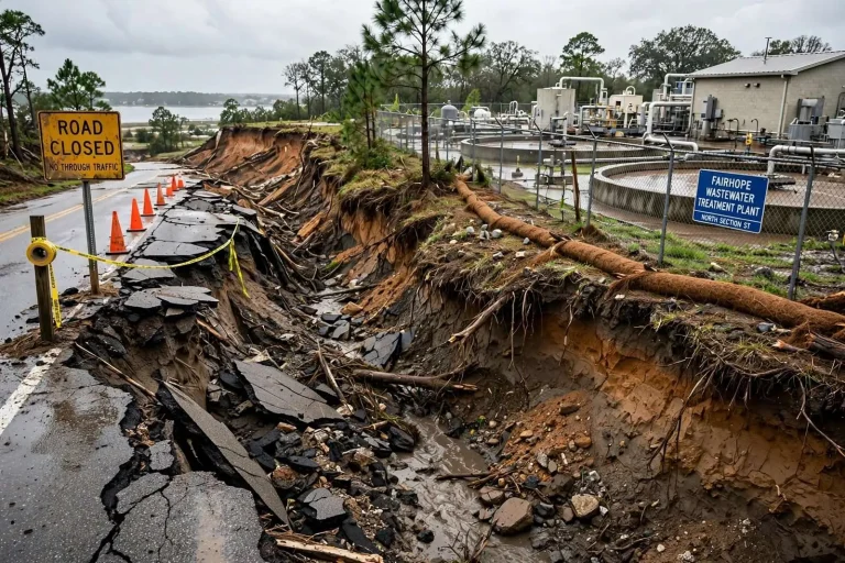 Illustration for the news story: Fairhope Awards Nearly $260,000 for Emergency Repairs to Storm-Ravaged Gully