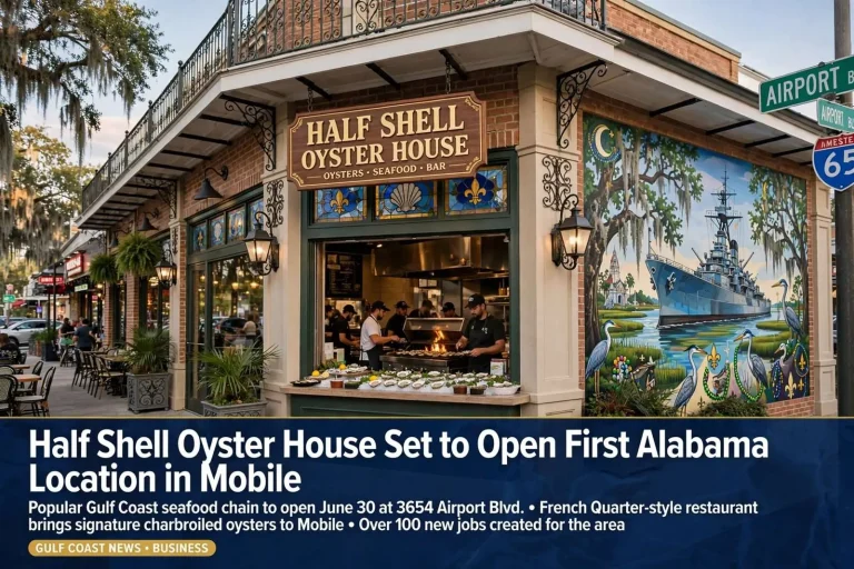 Illustration for the news story: Half Shell Oyster House Set to Open First Alabama Location in Mobile