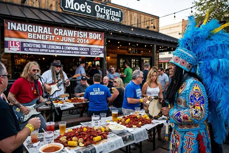 Illustration for the news story: Inaugural Crawfish Boil Benefit for Leukemia and Lymphoma Society Draws Top Musicians to Downtown Mobile