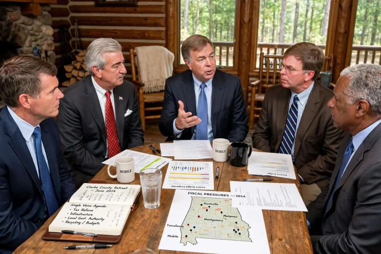 Illustration for the news story: Mobile Mayor Says Retreat of Alabama Mayors Could Forge a ‘Single Voice’