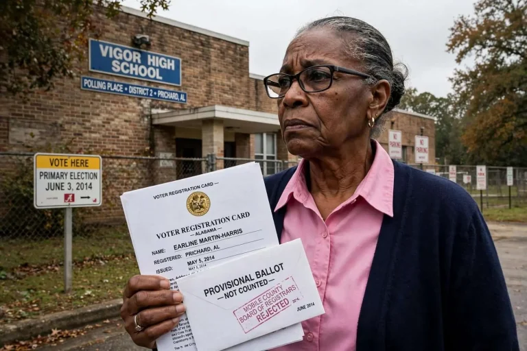 Illustration for the news story: Ballot of Former Prichard Council President Rejected in Primary Canvass