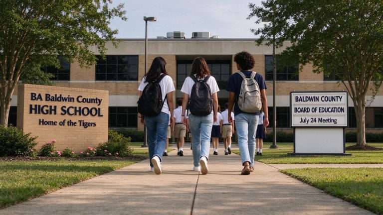 Illustration for the news story: Baldwin County Weighs Loosening Its School Dress Code to Give High Schoolers More Leeway