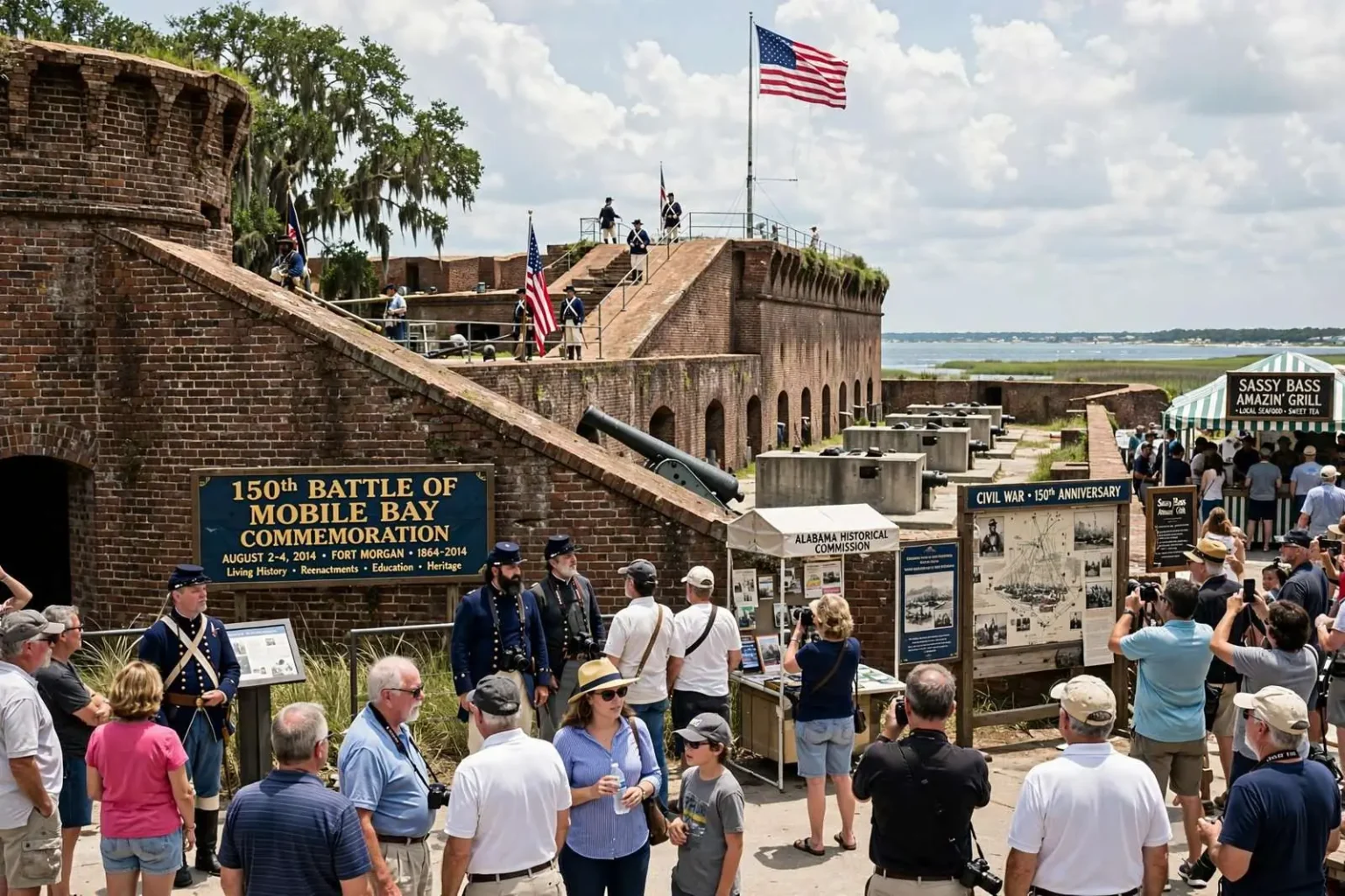 Illustration for the news story: 150th Battle of Mobile Bay Commemoration Aims for Education and an Economic Boost