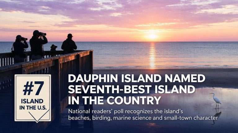 Illustration for the news story: Dauphin Island Named Seventh-Best Island in the Country in National Poll