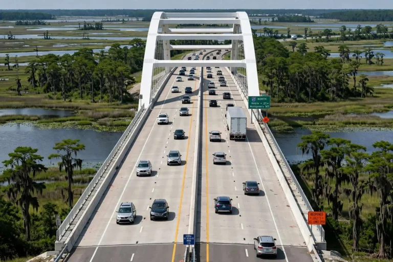 Illustration for the news story: ‘Dolly Parton’ Bridge Reopens Early After Quick Repair Job on I-65