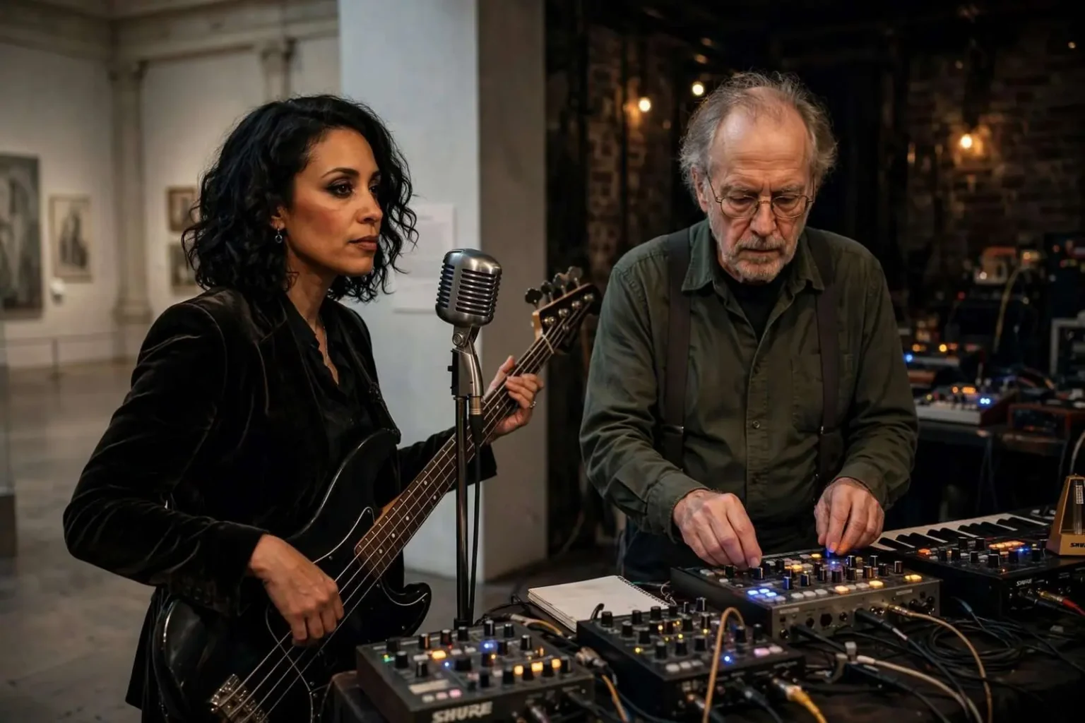Illustration for the news story: Electro-Cabaret Duo Amphibian Lark Makes Mobile Debut with Two Local Shows
