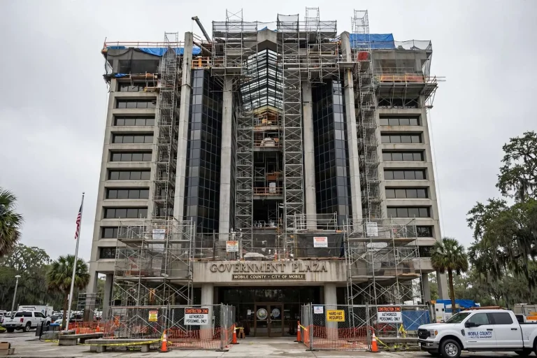 Illustration for the news story: Government Plaza Roof Repair Could Cost Mobile County a Quarter-Million More
