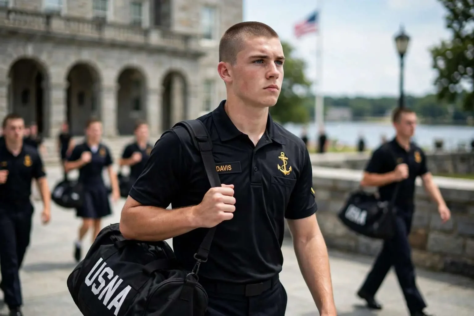 Illustration for the news story: Mobile’s Austin Davis, St. Luke’s Salutatorian, Begins Plebe Summer at the Naval Academy