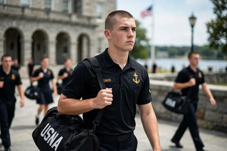 Illustration for the news story: Mobile’s Austin Davis, St. Luke’s Salutatorian, Begins Plebe Summer at the Naval Academy