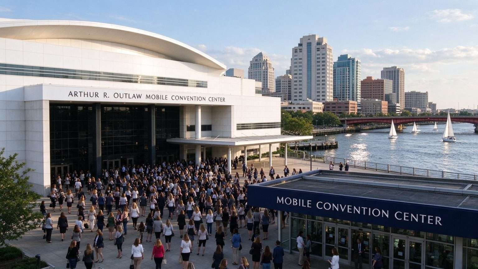 Illustration for the news story: Mobile Convention Center Hosts Statewide Teacher Gathering Focused on Graduation Gains