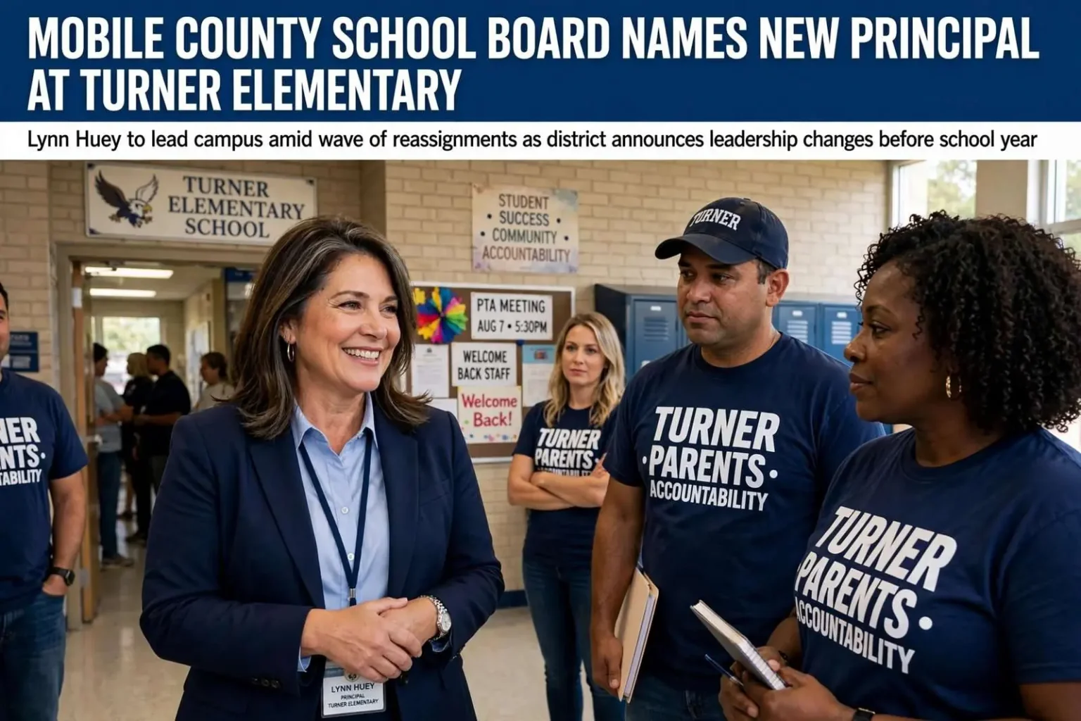 Illustration for the news story: Mobile County School Board Names New Principal at Turner Elementary Amid Wave of Reassignments