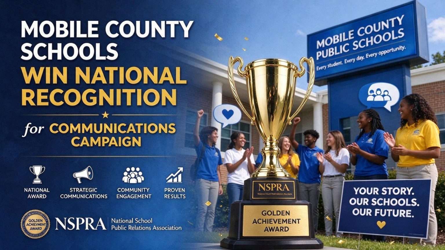 Illustration for the news story: Mobile County Schools Win National Recognition for Communications Campaign