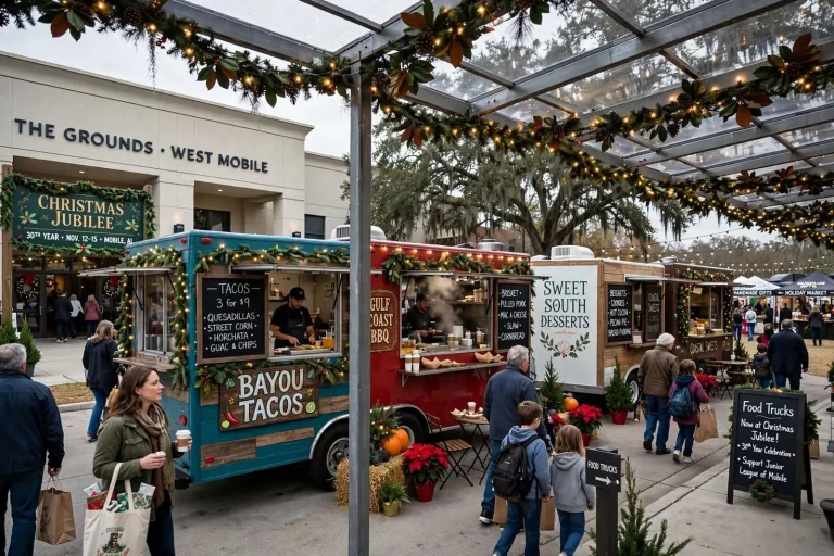 Illustration for the news story: Food Trucks Join the Lineup for Christmas Jubilee’s 30th Year in Mobile