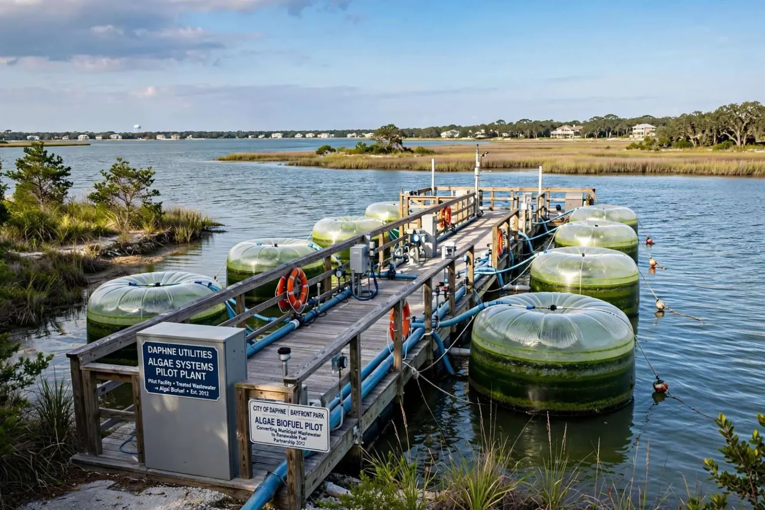 Illustration for the news story: Daphne Officials Tout Growing National Spotlight on Algae Systems Pilot Plant