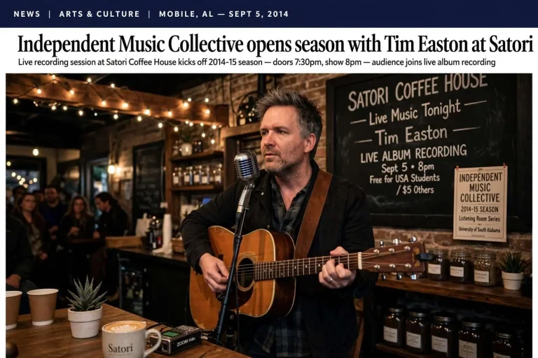 Illustration for the news story: Independent Music Collective opens season with Tim Easton at Satori