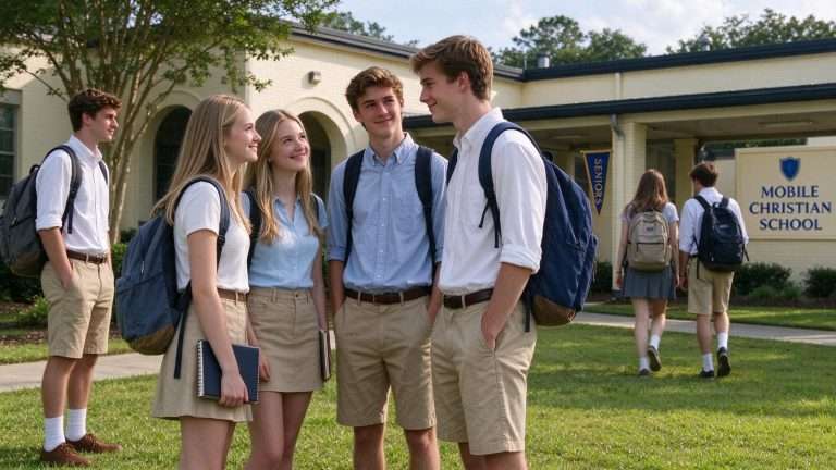 Illustration for the news story: Mobile Christian Seniors Reflect on Final First Day of School