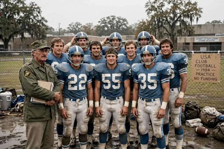 Illustration for the news story: Before the Jaguars: The Forgotten First Football Team at South Alabama